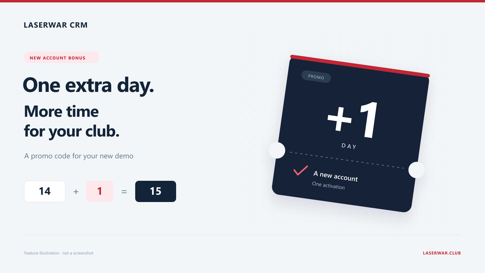 An extra day to explore your CRM Promo codes for new demo accounts